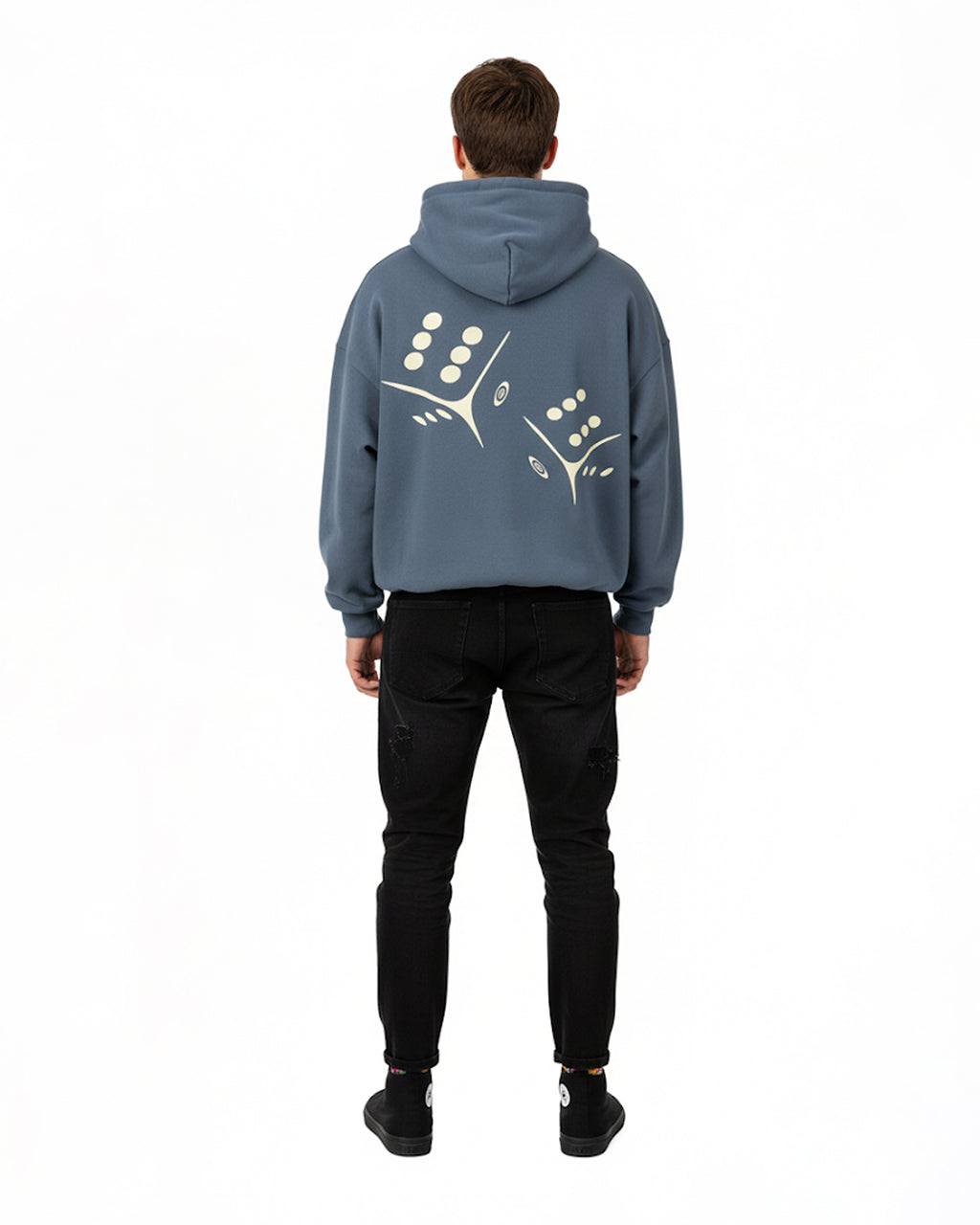 Dice Hoodie Blue