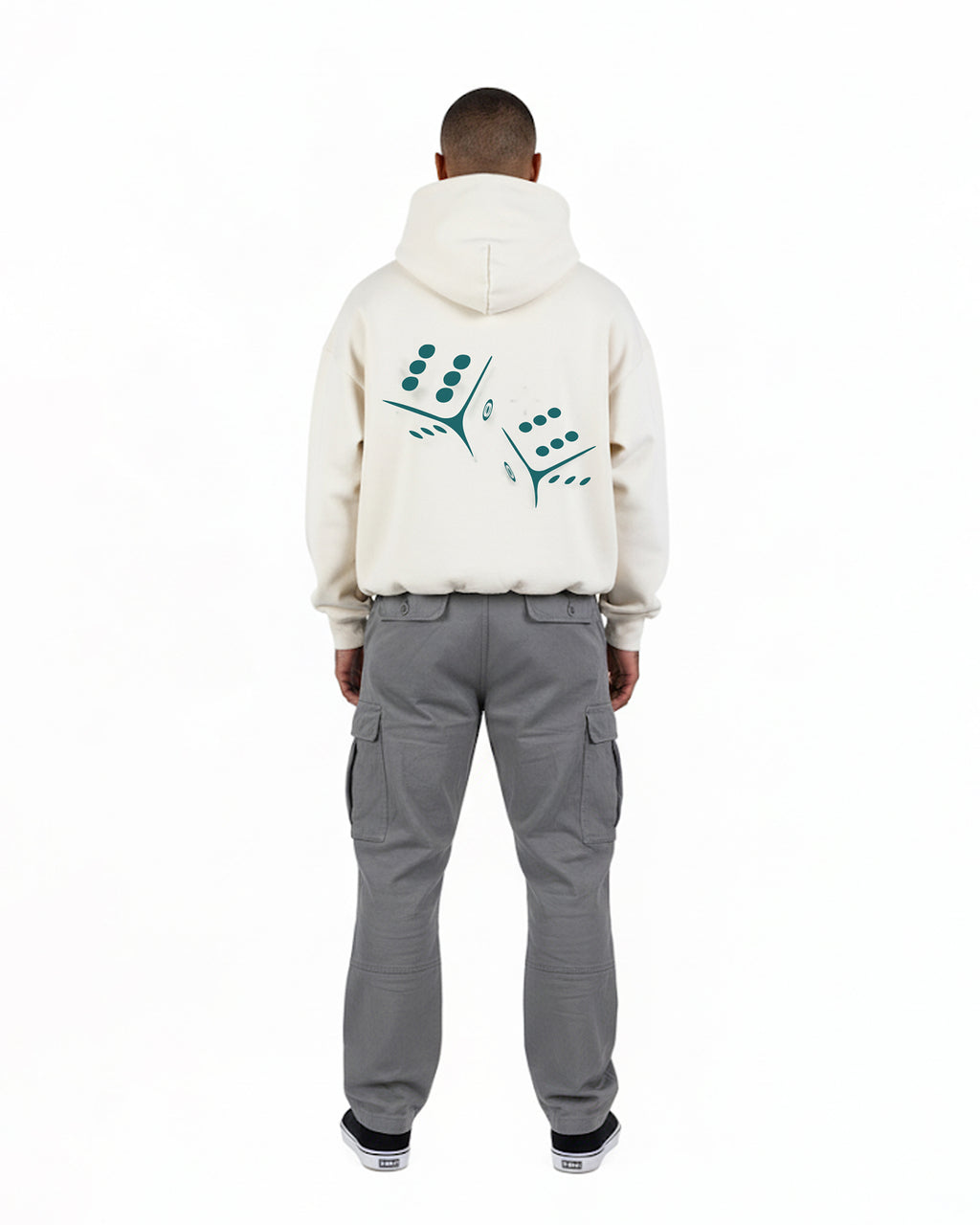 Dice Hoodie Cream