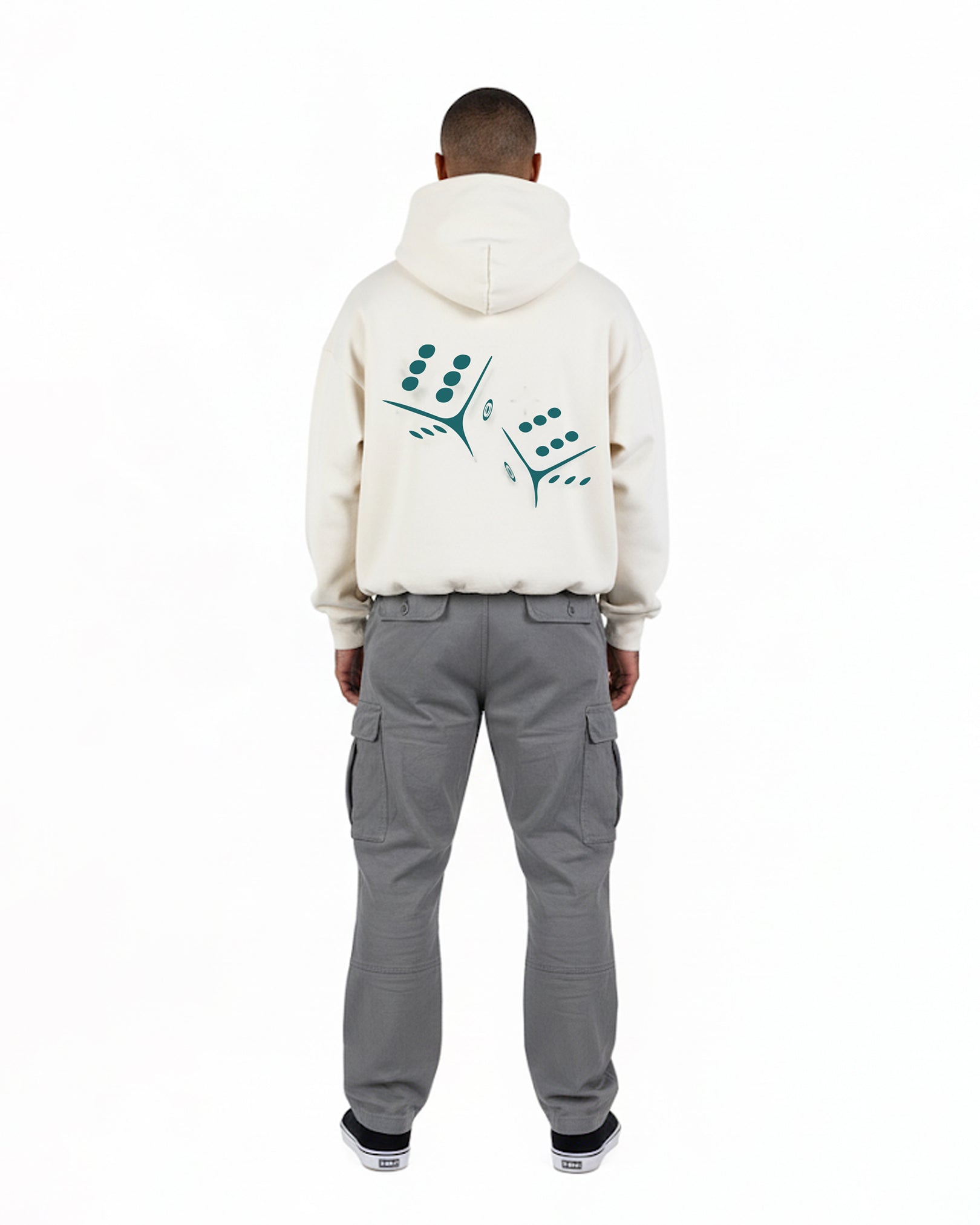 Dice Hoodie Cream