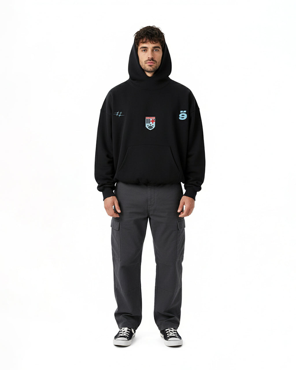 Football Hoodie Black