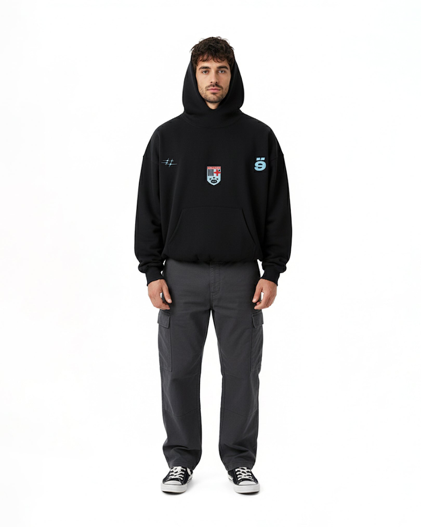 Football Hoodie Black