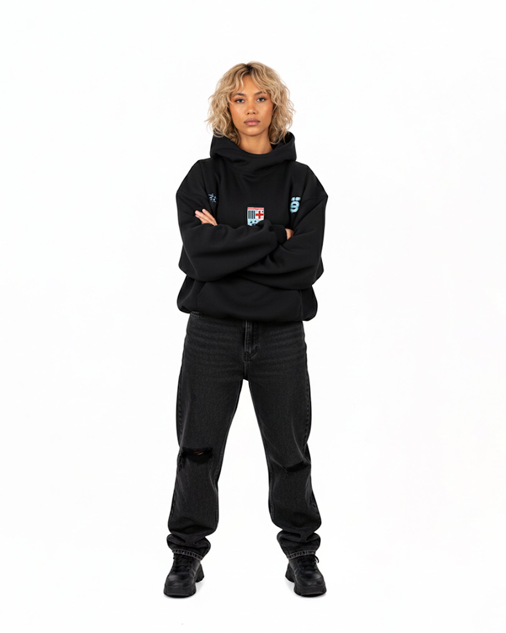 Football Hoodie Black