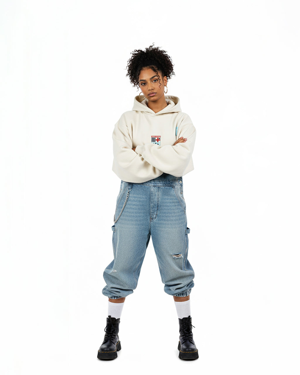 Football Hoodie Cream